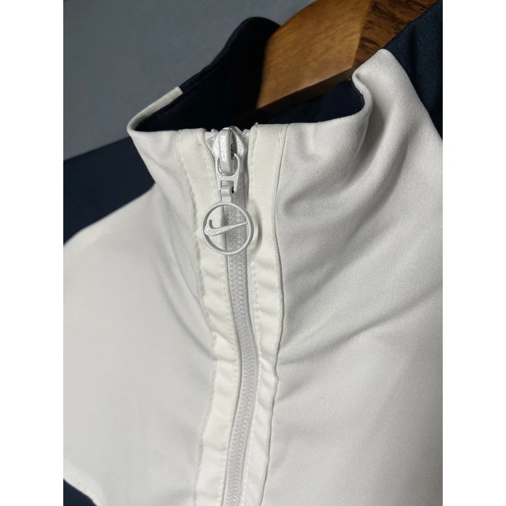 Nike Women's Full Zip Colorblock Track Jacket White/Navy XL 16-18